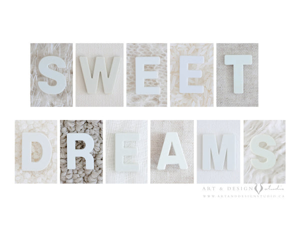 Sweet Dreams - Modern Nursery Wall Print personalized art print wall d_cor inspiredartprints inspired art prints custom photo gifts