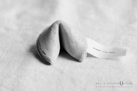 Dreams live here - Fortune Cookie Print